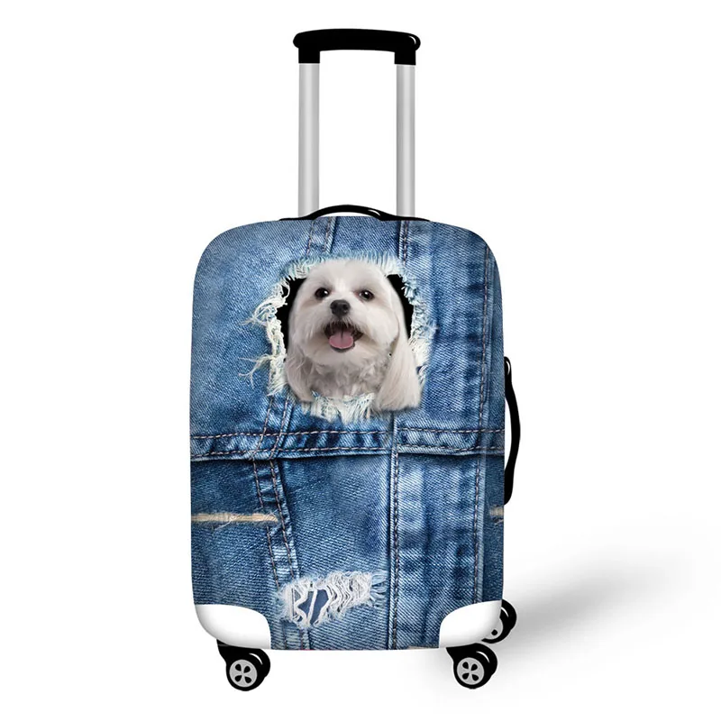 Cowboy Animal Denim Pattern Travel Accessories Suitcase Protective Covers 18-32