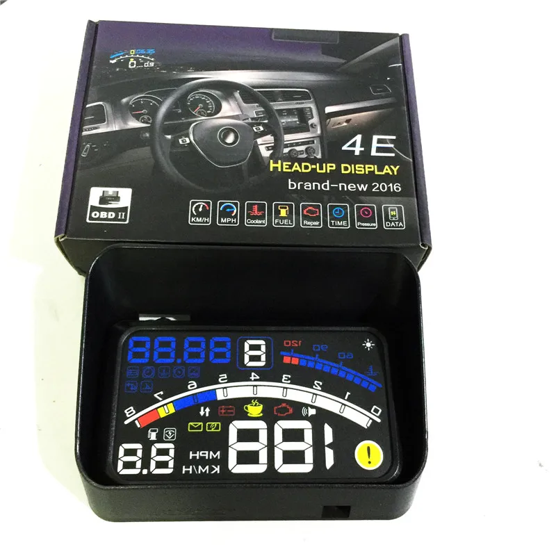 Универсальный автомобильный комплект HUD с ЖК дисплеем 5 дюйма для стайлинга
