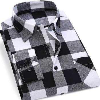 Mens Plaid 100% Cotton High Quality Shirt 1