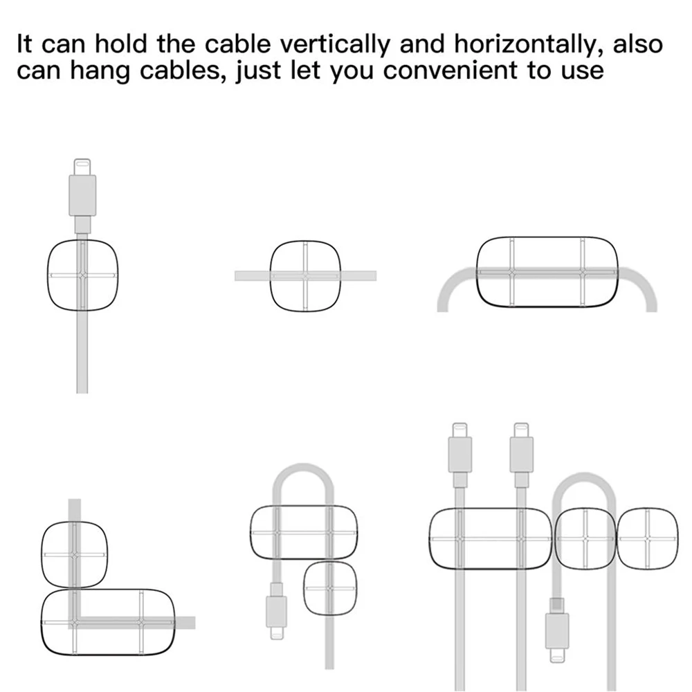 DISOUR органайзер для проволочных кабелей шнур для ключей держатель для хранения наушников зажимы для сматывания кабеля для передачи данных силиконовый сматыватель кабеля зажим для кабеля мыши