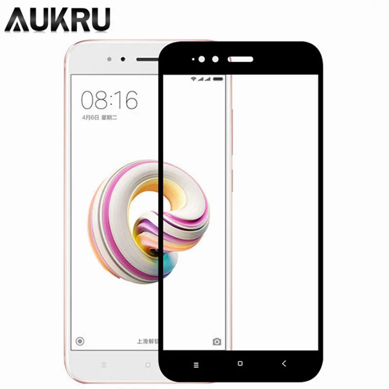 AUKRU Full Cover Tempered Glass Screen Protector Film For Redmi Note 3 4 4X Protective on the | Мобильные телефоны и