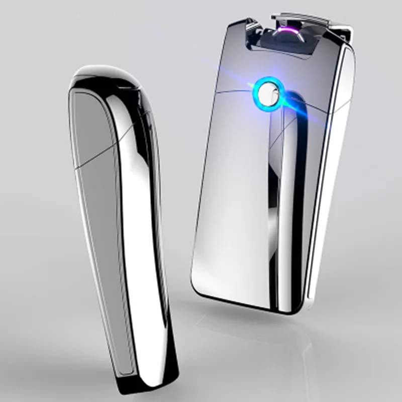 Мощная USB Зажигалка перезаряжаемый электронный фонарь зажигалка аксессуары для