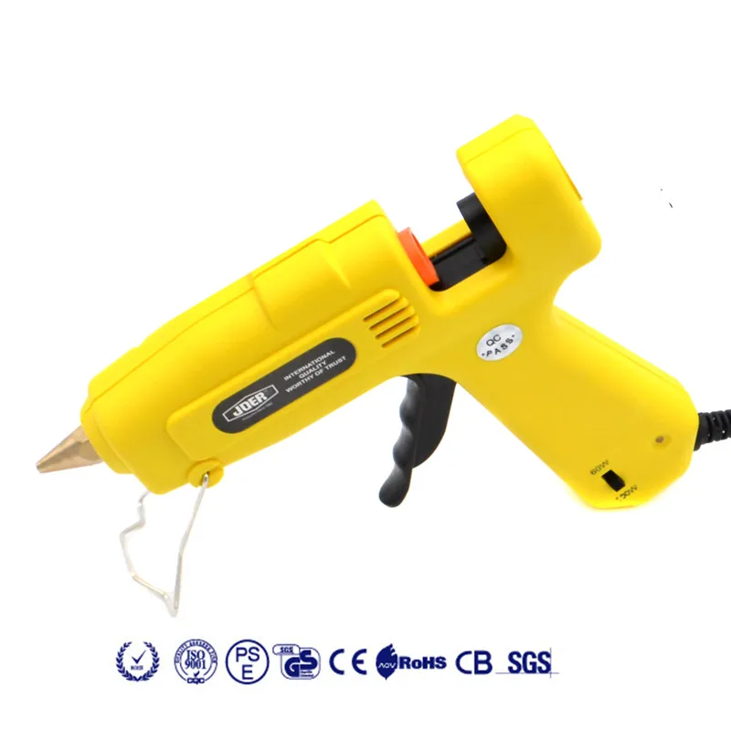 

EU Plug 60W/100W adjustable temperature Control System Hot Melt Glue Gun Professional High Temp Heater Hot Glue Gun + 1PC Sticks