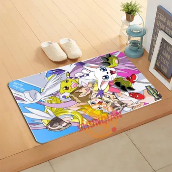 

Custom Digimon Adventure Doormat Bath Mats Foot Pad Home Decor Bathroom Mats Door Mat Floor Mat A320#67