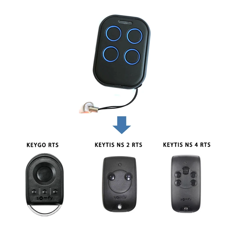 

Multi Frequency Auto Scan 280mhz to 868mhz Rolling Code Remote Transmitter SOMFY