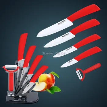 

New Kitchen Ceramic knife/Knife set, 6pcs Gift Set 3"+4 "+5 "+6 "+Ceramic peeler +Acrylic holder