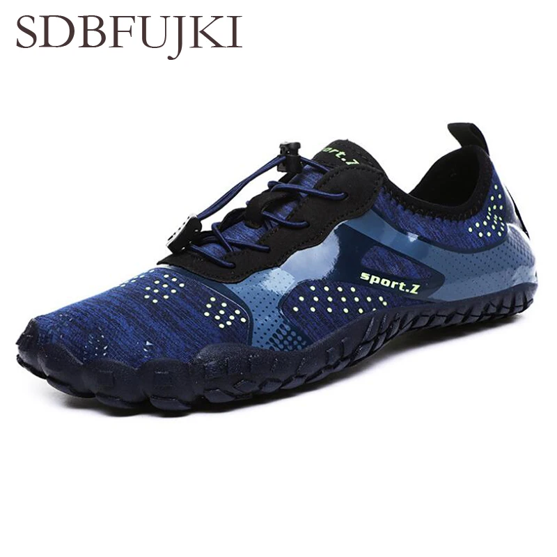 

Outdoor men shoes Women Aqua Swimming Footwear Seaside Walking Shoes Cheaper Breathable Quickly dry Beach Five fingers Shoes