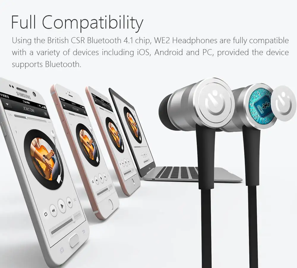 Smart wireless Bluetooth headset neck hanging call earplugs running sports line magnetic adsorption headphones for iphone xiaomi