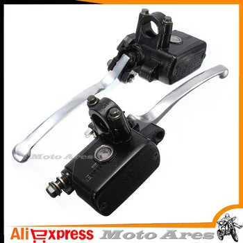 

Left & Right Universal 7/8" 22mm Hydraulic Motorcycle Brake Master Cylinder Hydraulic Clutch Levers fluid Reservoir 14mm Piston