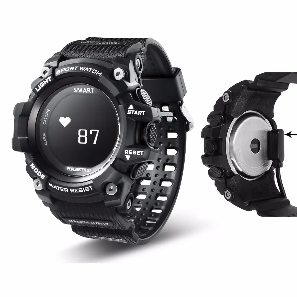 

Smart Watch Vibrate 5ATM Waterproof Swimming IP68 Heart Rate Monitor Outdoor Sport Clock Smart Band Push Message Call Reminder