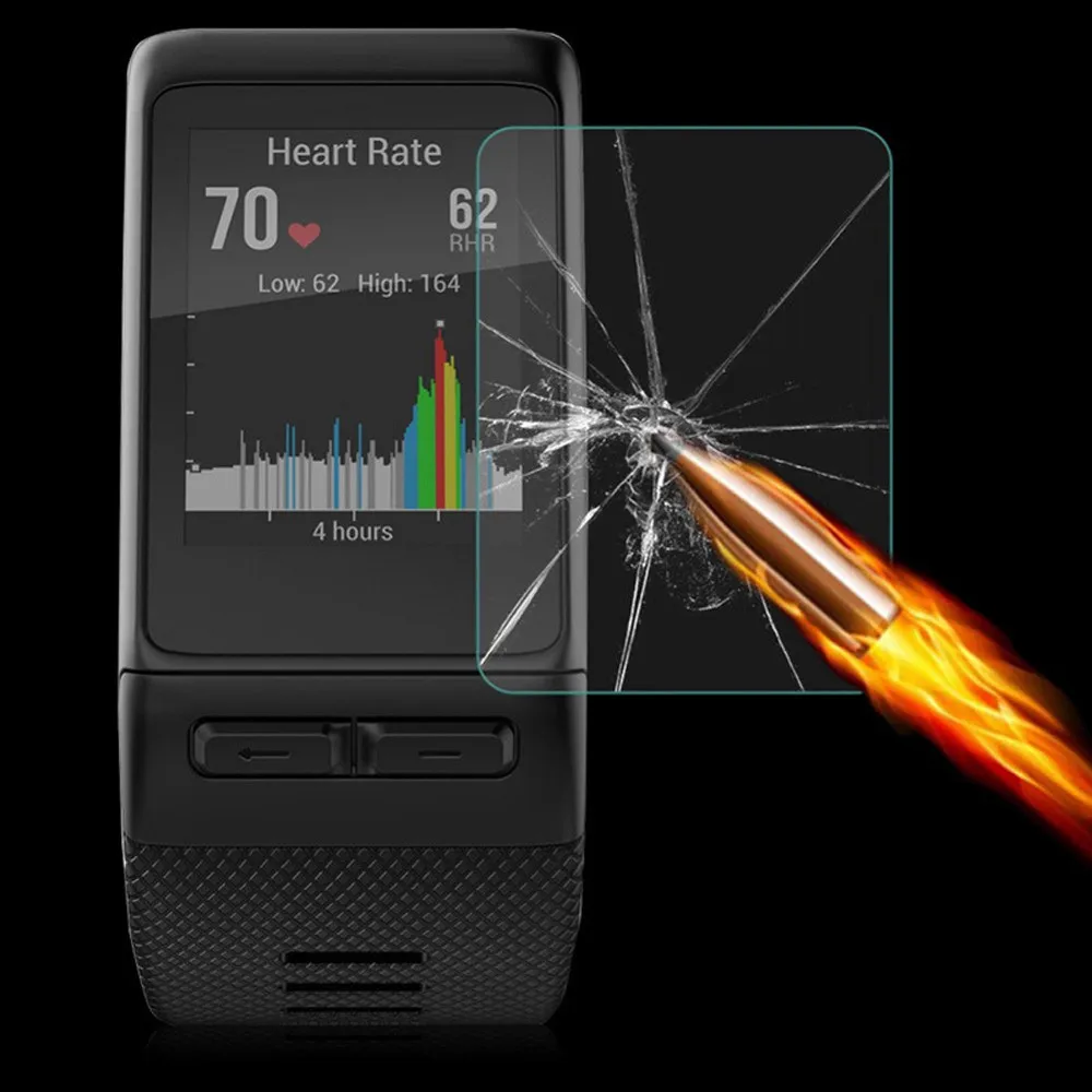 2 шт. 9H+ Защитная пленка для экрана из закаленного стекла для Garmin Vivoactive HR Носимых устройств relogio inteligente horloge