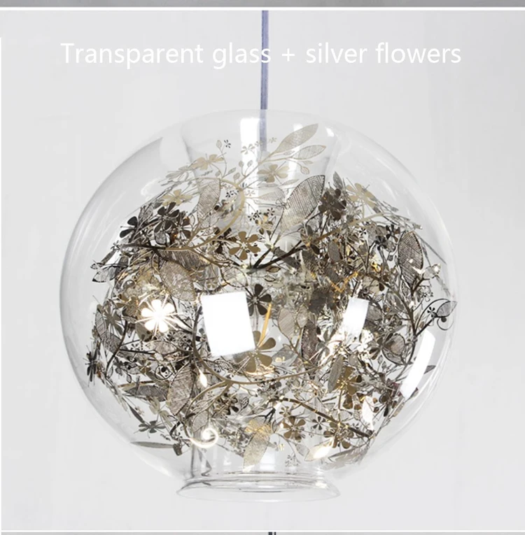 Artecnica клубок Глобус светодиодный подвесной светильник Lustre Glass Fish Tank Стальной