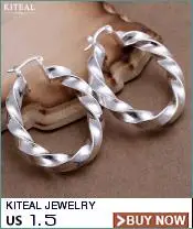 Kiteal, новинка,, модные ювелирные изделия для женщин, сережки, 34 мм, круглые сережки, посеребренные серьги, не 925, печать