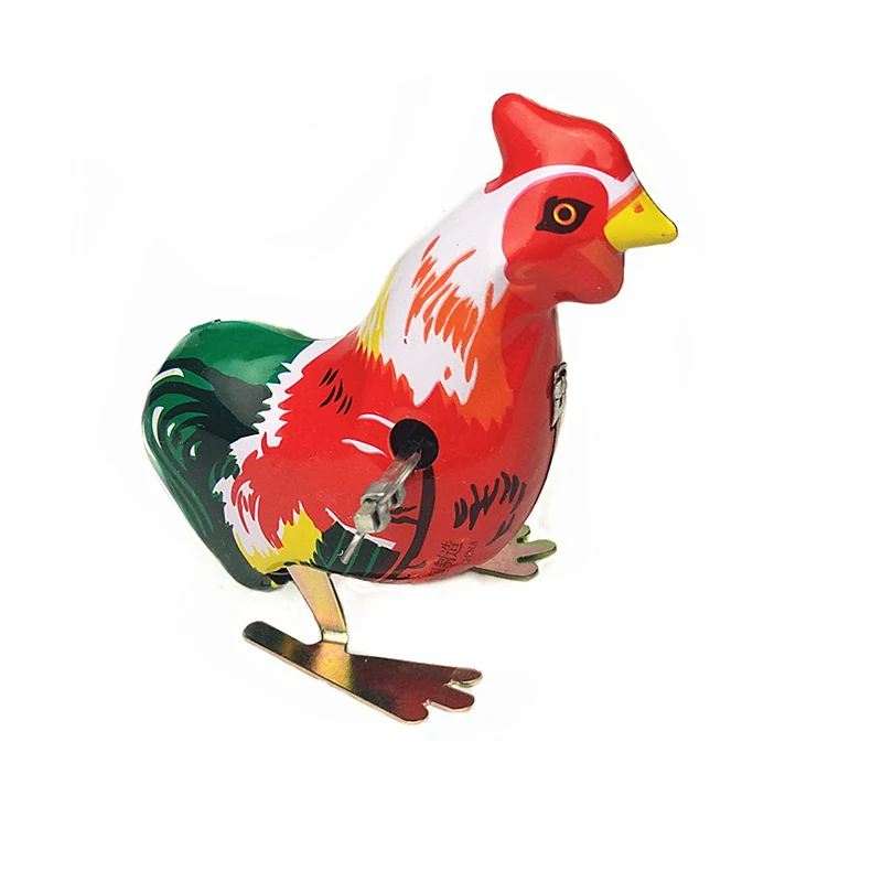 Clockwork Rooster Model Vintage Jumping Cock Tin Toys Classic Hobby Collectible Toy For Adult Children Funny Gifts | Игрушки и хобби