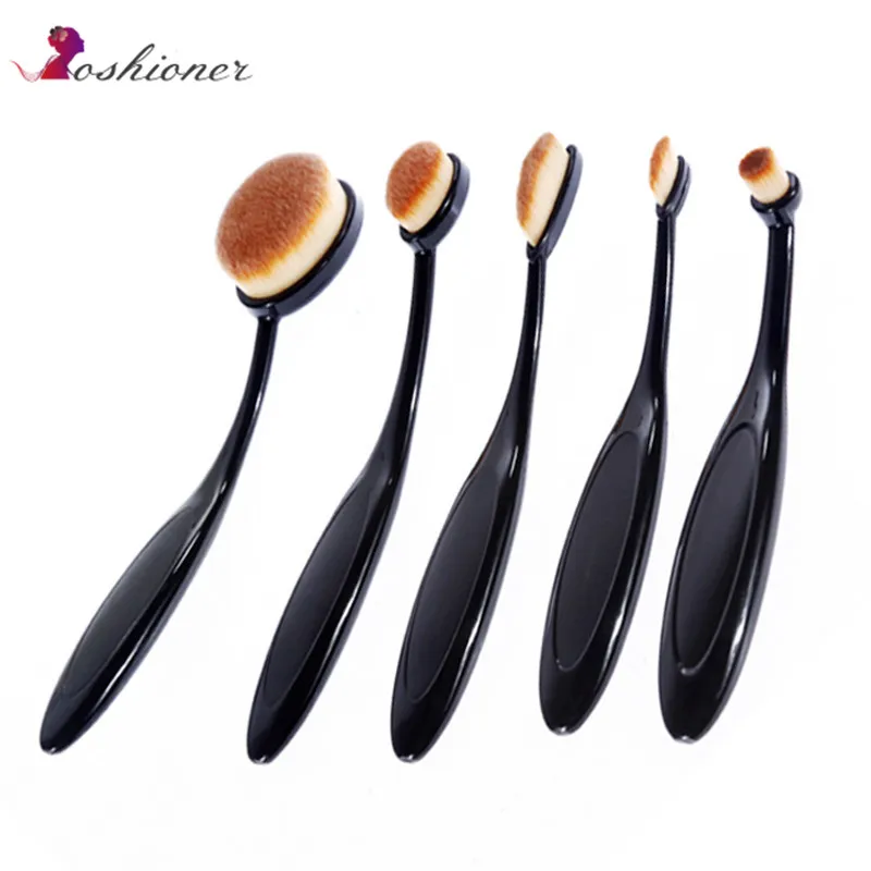 

Professional 5 PCS Black soft Makeup Brushes Set Foundation Highlighter Blush Powder Kit Eyeshadow Make Up Tool Cosmetic brush