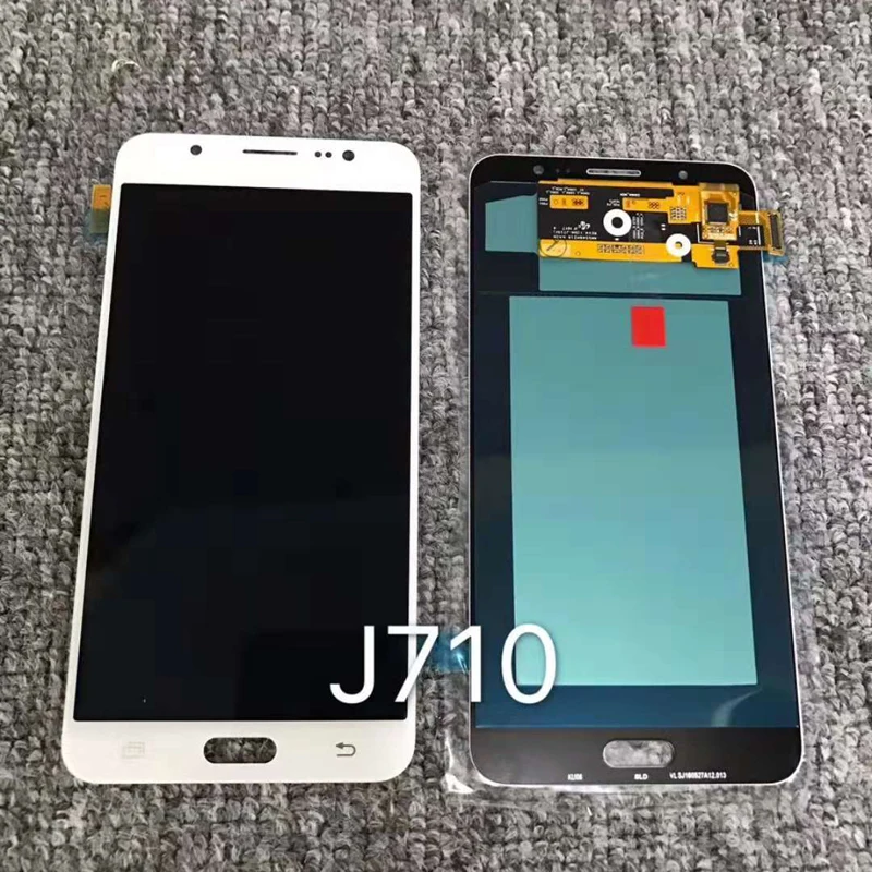 

AAA 100% tested AMOLED bright adjustable For SAMSUNG J7 2016 J710 LCD for J710 J7 2016 Display Touch Screen Digitizer Assembly