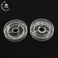 10pcs Clear Wheel Plastic Spools Jewelry Tools for 50x10mm
