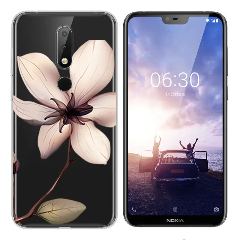 Fashion Soft Silicone TPU Case for Nokia 2 3 5 6 7 2017 Nokia X6 2018 Painted Back Case Cover for Nokia 6 2018 7 8 3.1 6.1 Case  (2)