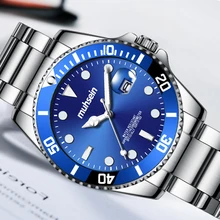 Новые кварцевые часы muhsein, мужские водонепроницаемые часы с парашютом и глубоким водным календарем, классические модные часы