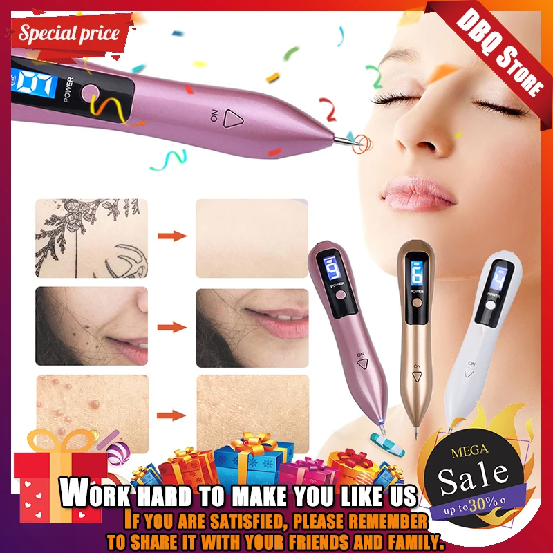 

Hot product Laser Plasma Pen Mole Removal Dark Spot Remover LCD Skin Care Point Pen Skin Wart Tattoo Removal Tool Beauty Care
