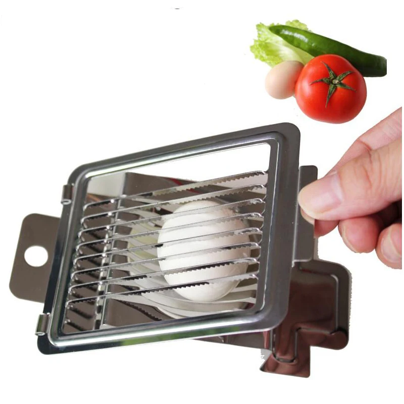 

Egg Cutter Stainless Steel Egg Slicer Strawberry Slicer Cutter Metal Multifunctional Egg Cutter Tomato Slicer Kitchen