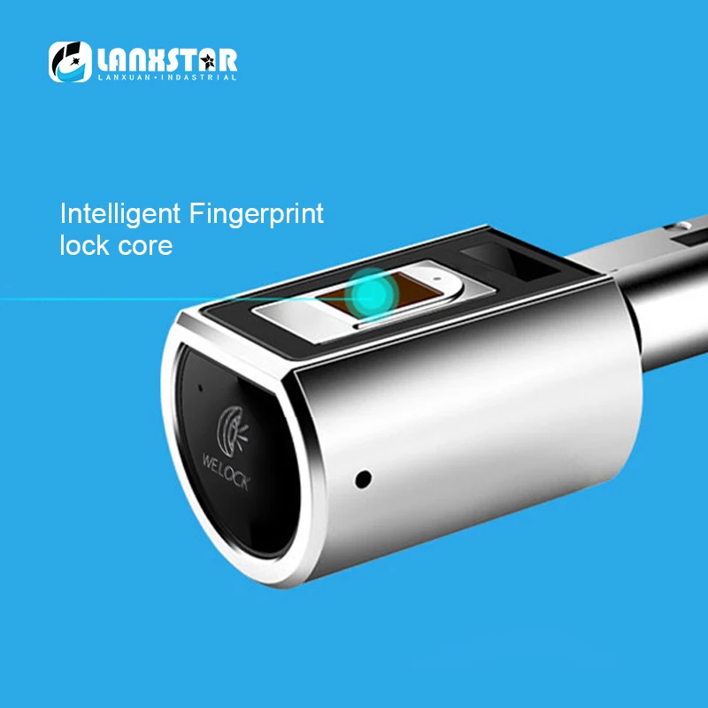 Lanxstar Микро тип Интеллектуальный замок отпечатков пальцев умный Противоугонный дверной межкомнатный дверной пульт дистанционного управления Bluetooth