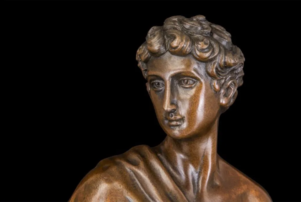 50 см Western Art Deco шарик из чистой бронзы греческой мифологии Для мужчин человек скульптура мальчика