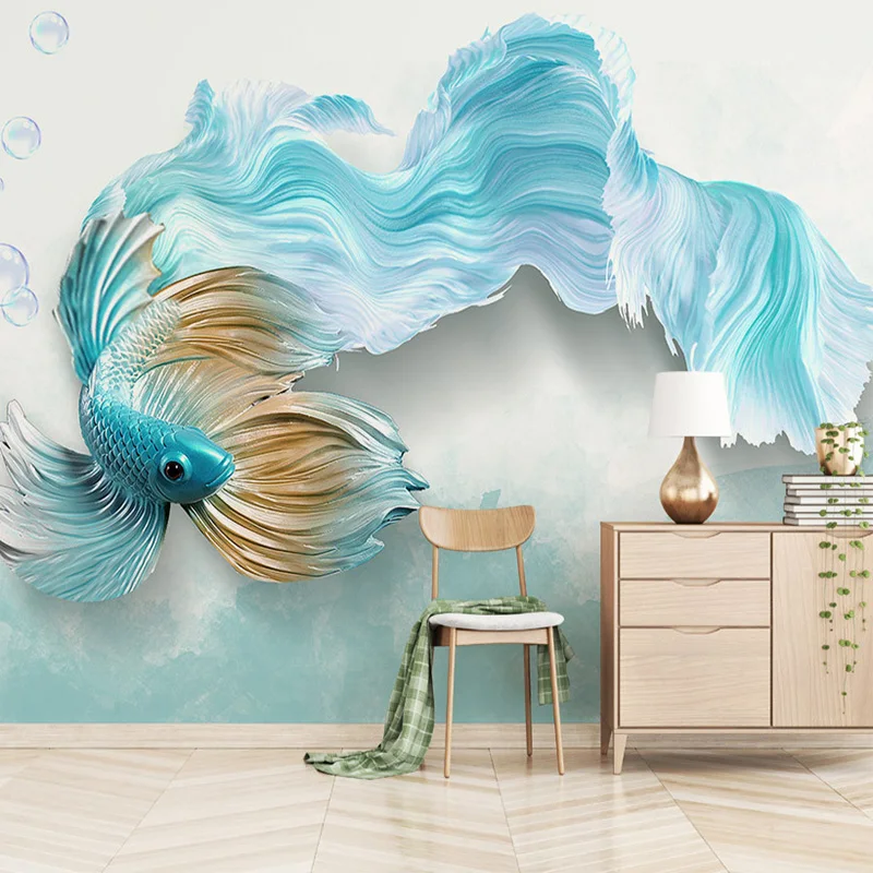 Custom 3D Mural Wallpaper Modern 3D Abstract Blue Peacock TV Background Mural Living Room Bedroom Waterproof Mural Wallpaper Custom 3D Mural Wallpaper Modern 3D Abstract Blue Peacock TV Background Mural Living Room Bedroom Waterproof Mural Wallpaper