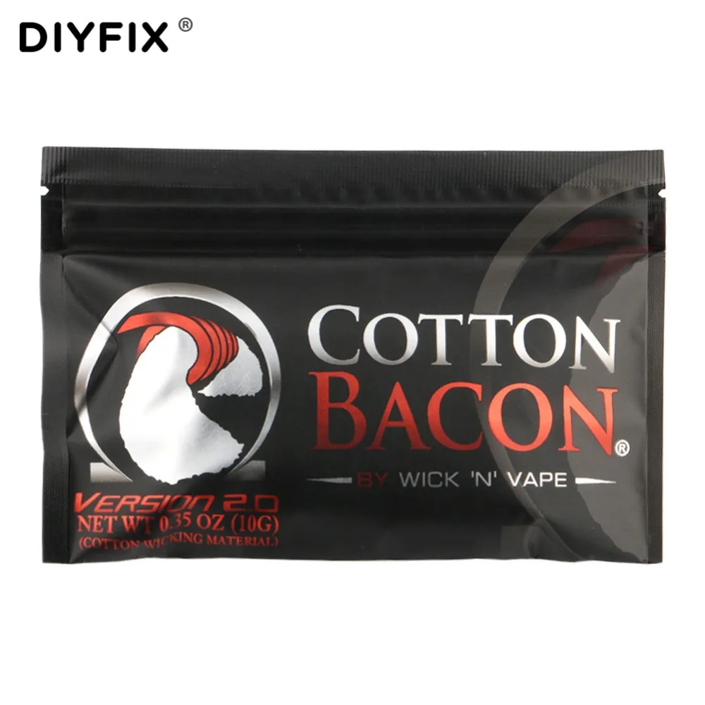 Diyfix Bacon Cotton Organic Wick For Electronic Cigarette Rebuildable Rda Rba Diy Atomizer Vapor Heating Coil Wire huismerk kopen in de aanbieding Diyfix Bacon Cotton Organic Wick For Electronic Cigarette Rebuildable Rda Rba Diy Atomizer Vapor Heating Coil Wire huismerk kopen in de aanbieding