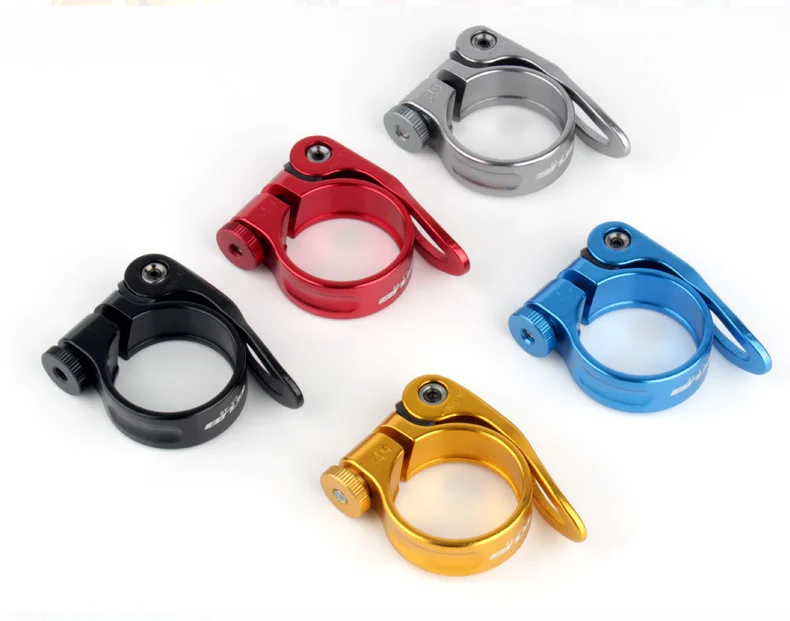 GUB Bicycle Seat Post Clamp Aluminum Alloy Quick Release Bike Seatpost Clamps Clamping Clip Bike Parts 31.8mm 34.9mm