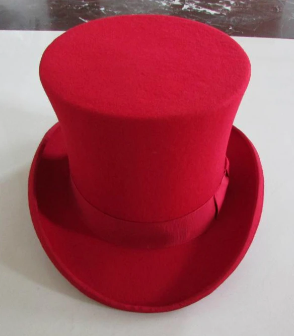 mens red top hat