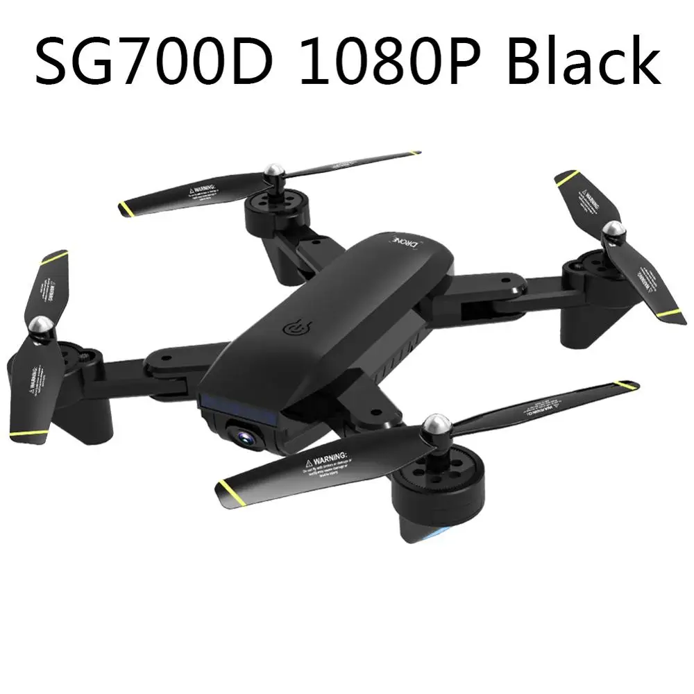 SG700D/SG900S gps Дрон камера 720 P/1080 P Профессиональный FPV Wifi RC дроны авто возврат Дрон RC Квадрокоптер Вертолет VS F11 X5 - Цвет: SG700D 1080P Black