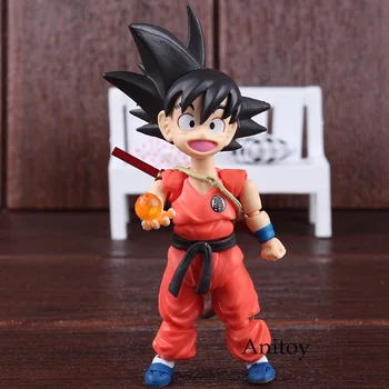 

Dragon Ball Figure Goku & Somersault Cloud Son Gokou Childhood Ver. Goku SHF PVC Toys