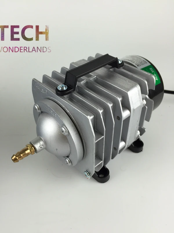 Best NEW Aquarium electromagnetic air compressor 70L min 45W fish tank air pump increasing oxygen pump HAILEA ACO 318