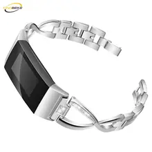 KINGBEIKE 5 Colors Stainless Steel Watch Band For Fitbit Charge 3 Watchband Replace Wristwatch Bracelet Strap New Style
