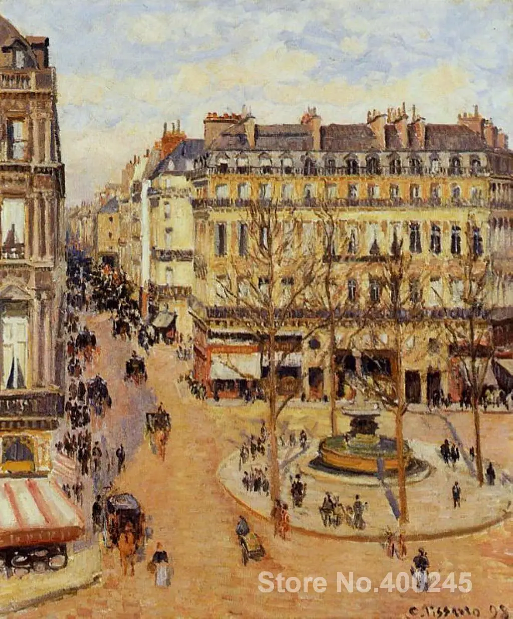 Art Reproduction Rue Saint Honoré Matin Soleil Effet Lieu
