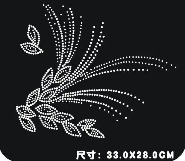 

2pc/lot Big flower design stone iron on transfer patches hot fix rhinestone motif designs hot fix rhinestone applique