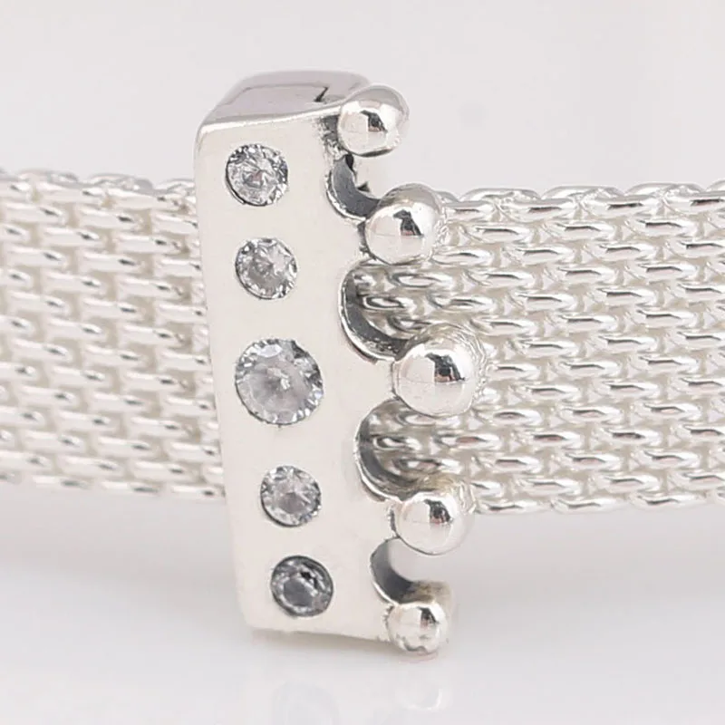 

100% 925 Sterling Silver Brand New Original REFLEXIONS CROWN CLIP CHARM Fashion Jewelry Brand Direct Sales