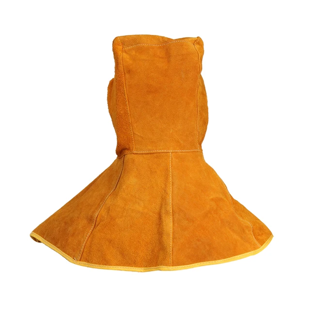 FORGELO Head Wear Shawl Leather Welding Helmet Protective Mask Flip Insulation Splash Prevention High Temperature Resistance