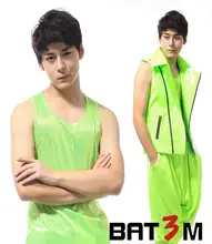 Fashion personality all-match men’s clothing neon green vest men europe basic costumes 1 star style dress colete masculino
