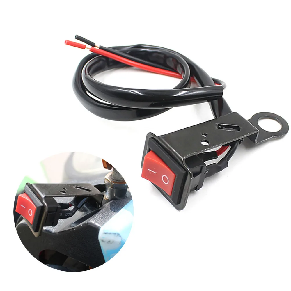 DIY Switch Bracket Universal Motorcycle Switch Electric Bike On/Off