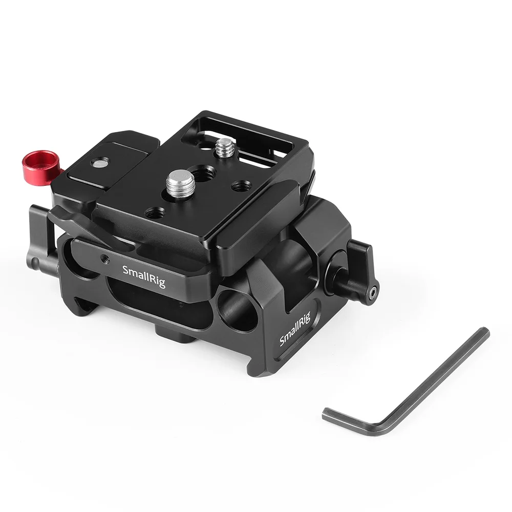 Комплект базовой плиты SmallRig с 15 мм рельсовым зажимом для карманного кинокамеры Blackmagic Design BMPCC 4K(Совместимость с Manfrotto 501PL)-2266