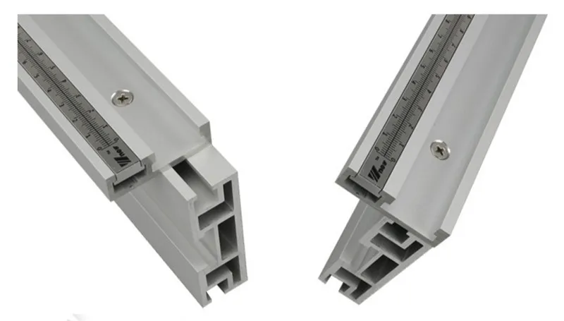 450 мм/600 мм/800 мм Miter Gauge алюминиевый забор с флип-стопом алюминиевый профиль 70 мм Высота t-треков для деревообработки DIY инструмент