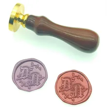 Настроить набор в подарочной коробке Алфавит двойная буква инициалы персонализированное Имя/уплотнение воск/Свадебный Воск Печать пользовательское приглашение штамп