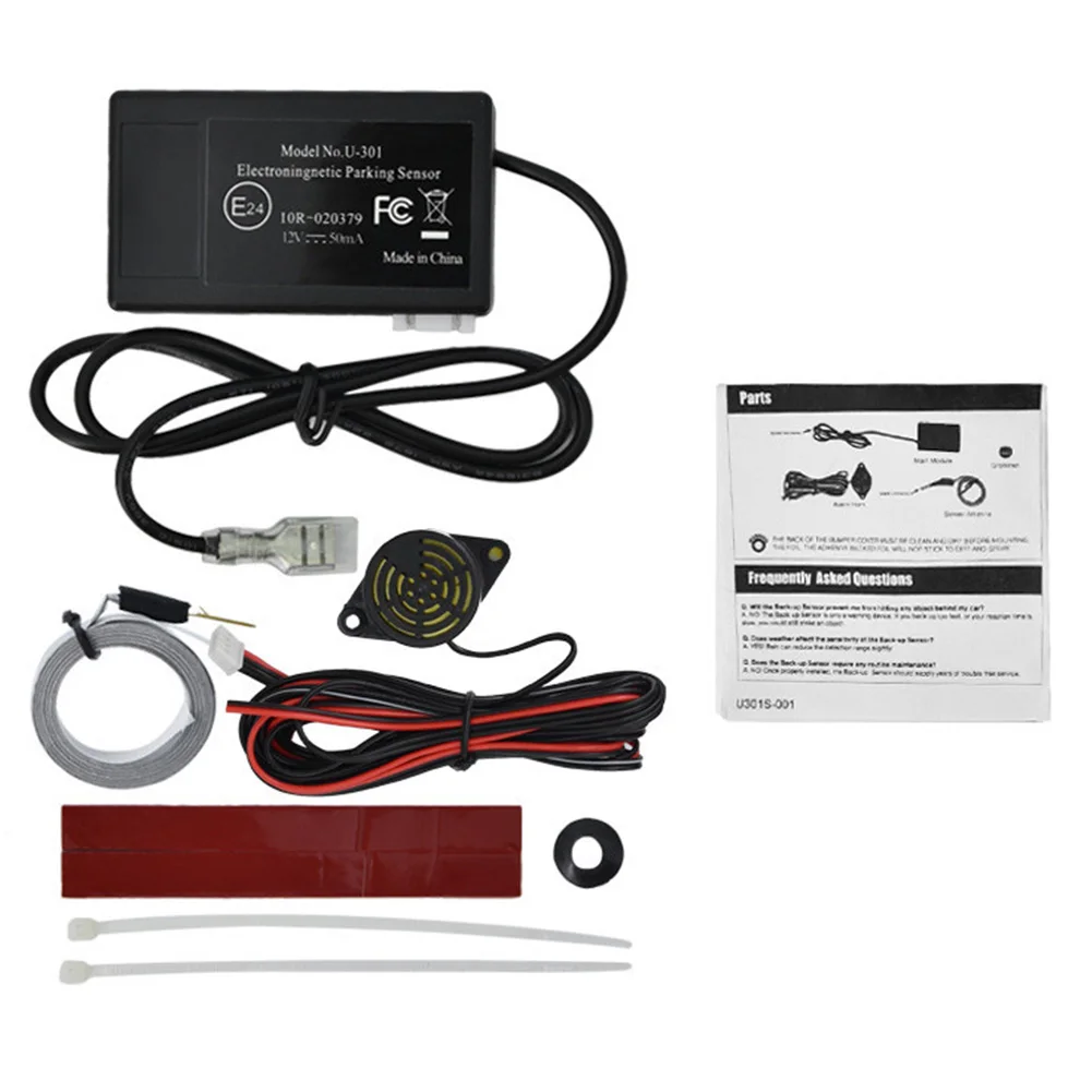 

Electromagnetic Induction Backup Radar Simple Bumber Reverse Parking Sensor Kit No Drills Holes Rear Invisible Car Easy Install