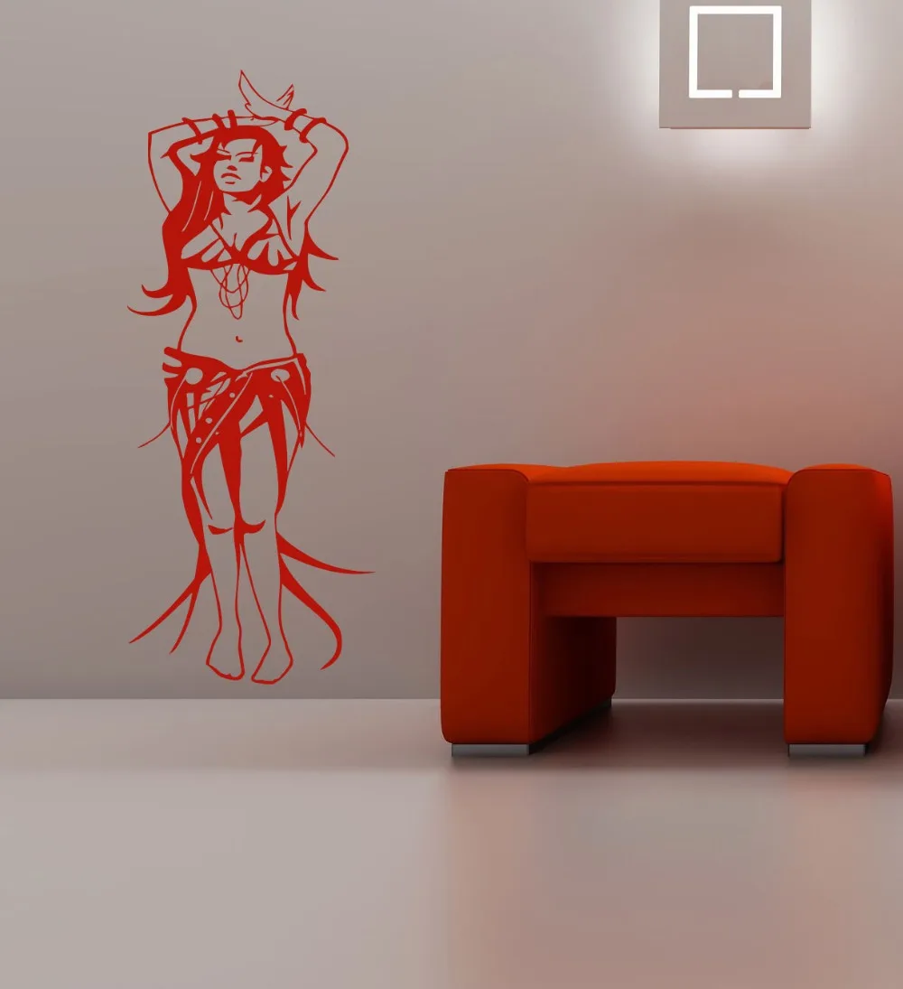 Beautiful woman dance belly dance Stylish Wall Art Sticker Decal
