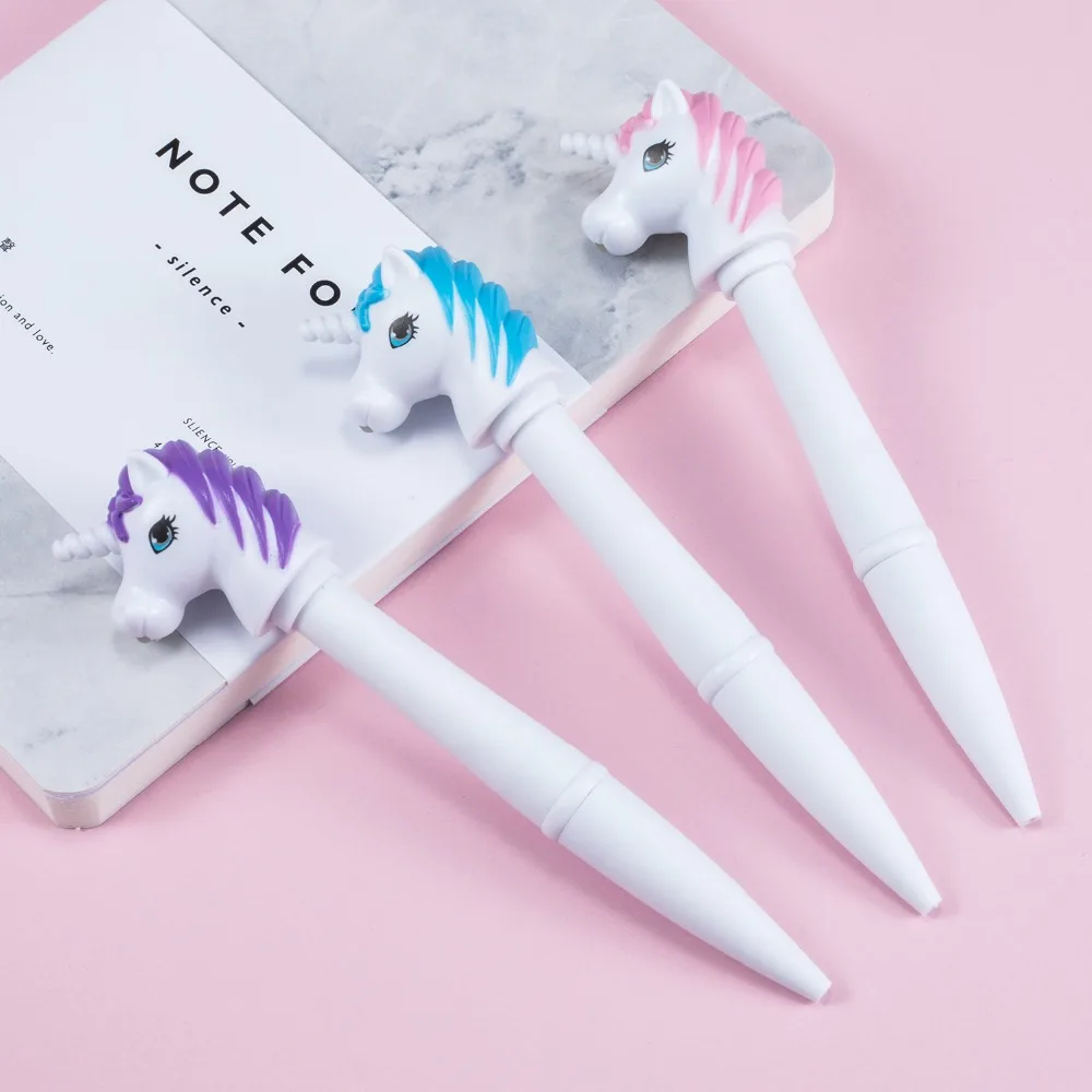 

New ballpoint pen school office stationery unicorn glow sound writing multifunction electronic pen cartoon pen