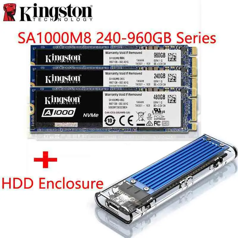 kingston A1000 NVMe M.2 2280 SATA SSD 240 ГБ 480 ГБ 960 ГБ Внутренний твердотельный диск Жесткий диск SFF для ПК ноутбука