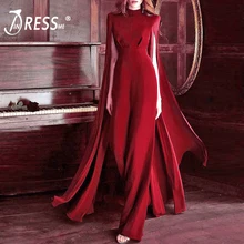 INDRESSME Women Bodycon Autumn Jumpsuit O-Neck Batwing Sleeve Jumpsuit Luxury Celebrity Party Club Vestidos 2018 New With Belt