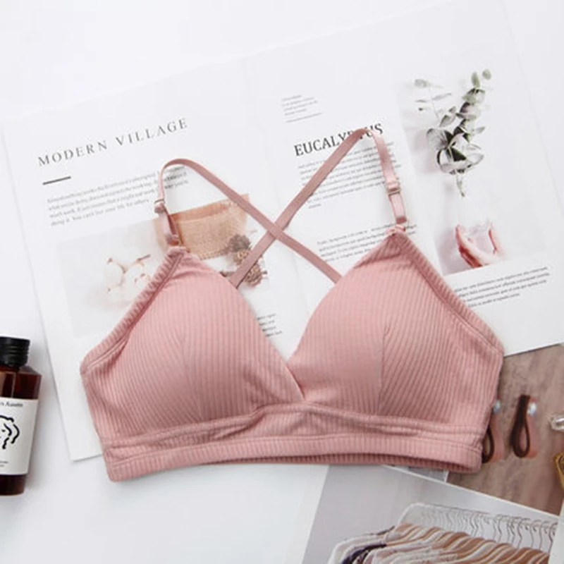 

Women Bra Thin Seamless Wire Free Bralette Backless Seamless Bras For Women Sexy Underwear Padded Bra